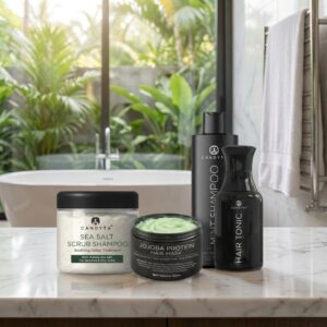sea salt + jojobar + shampoo 150ml + tonic 100ml
